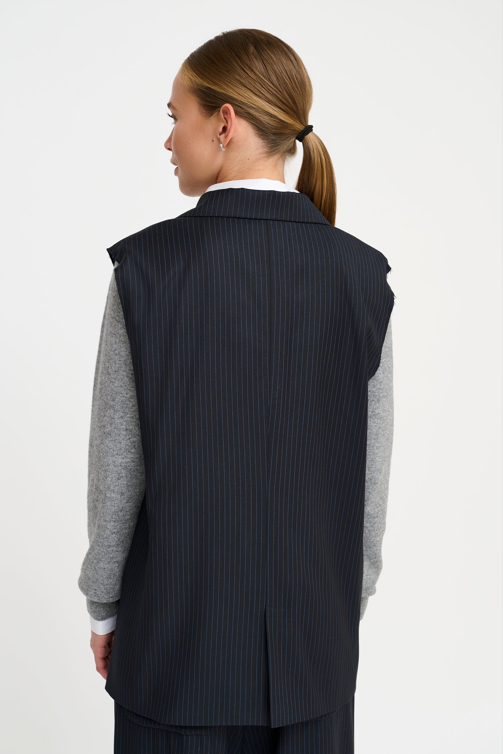 CRAzanda Nålestribet Vest